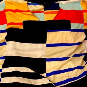 Multi-colored Shaw like shirt, worn only once.